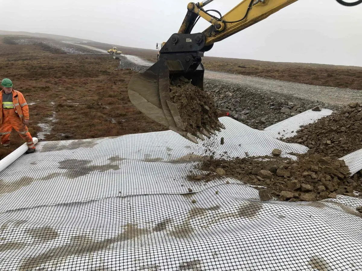 Dawnview прочный георешетка композитный геотекстиль для защиты от склона