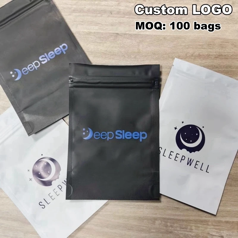 2024 Hlk Snoring Mouthtape Black Hostage Cotton Sleep Strips Patch Mouth Tape For Sleeping