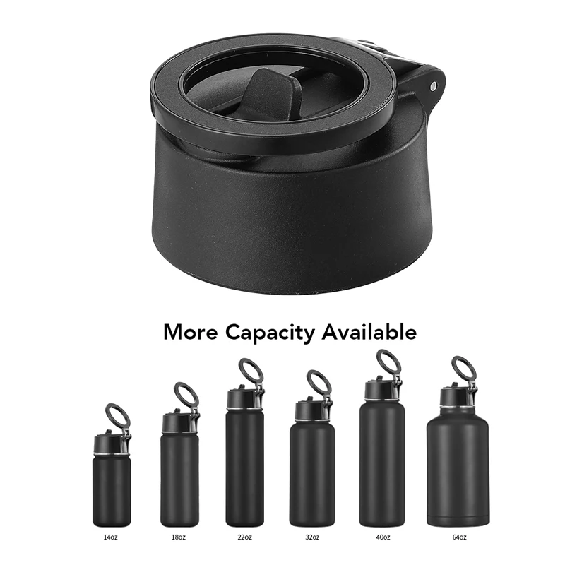 2024 Magnetic Water Bottle with phone holder Vacuum Water sports flask for Gym Top With Magnet Cell Phone Mount Stand