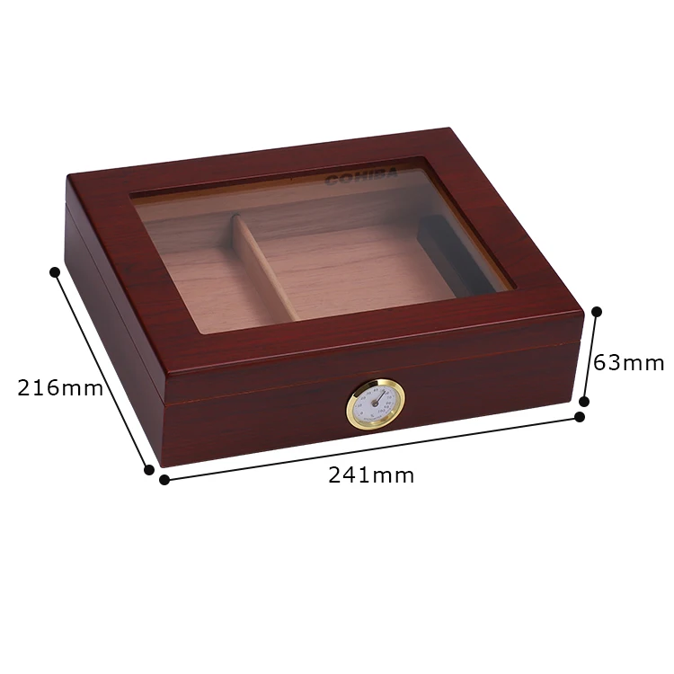 HANNICOOK High-Grade Cedar Wooden Cigar Box Luxury Moisturizing Exquisite Wooden Lacquer Best Cigar Humidor