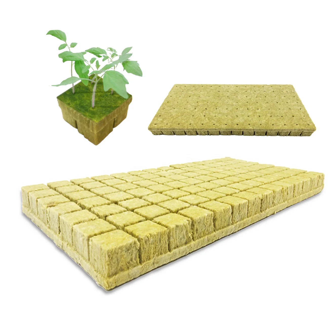UPuper greenhouse hydroponic growing systems seed starter rock wool hydroponic grow cube
