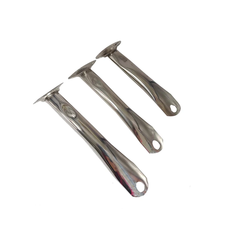 Оптовая продажа индивидуальная длинная ручка для кастрюли сделано в Китае запчасти посуды ручки и кухни 201ss всесезонные из нержавеющей стали 219 мм