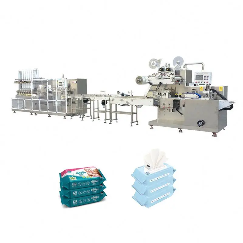 Cross Fold Wet Wipes Machine Pocket Making Big Capacity