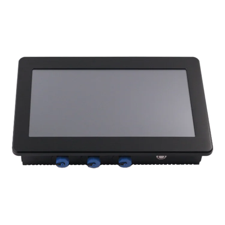 Безвентиляторная 10 дюймовая Встроенная IP67 водонепроницаемая промышленная AIO панель ПК с четырехъядерным процессором Intel