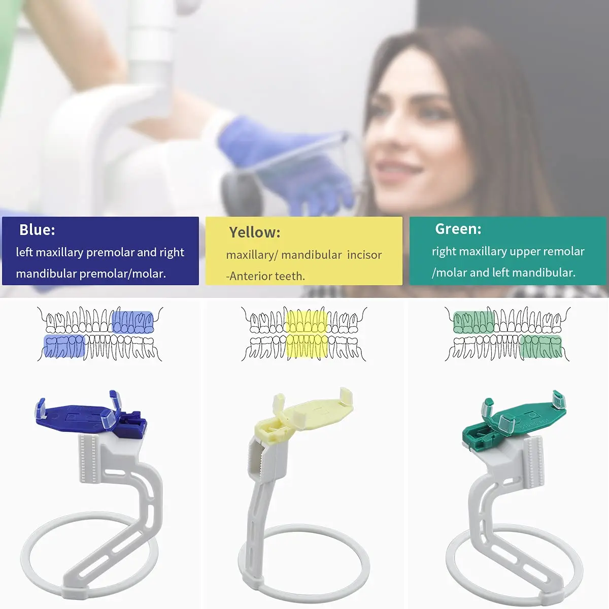 3Pcs/Set Dental Digital X-ray Film Sensor Positioner Aligner Holder Digital Sensor Position Dental tools