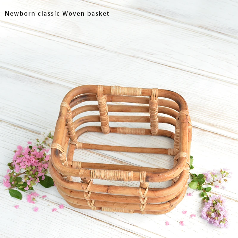 
1Set Newborn Photo Shooting Basket Children Baby Full Moon Photography Woven Baskets Hot baby newborn photography props 