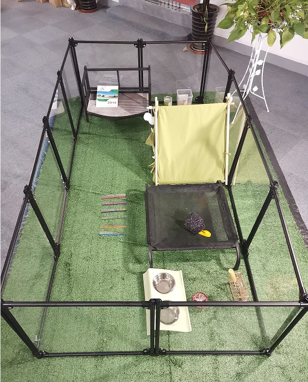 Manufacturer 8/10/12  Panels  Large Space Acrylic Dog playpen Transparent  Fence for Dogs