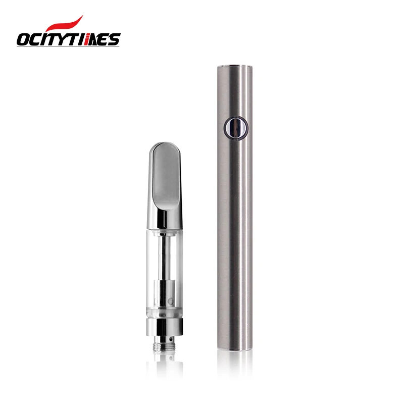 Ocitytimes Glass Tube  0.5ml/1ml Vertical Ceramic Heating Coil Cbd Cartridge