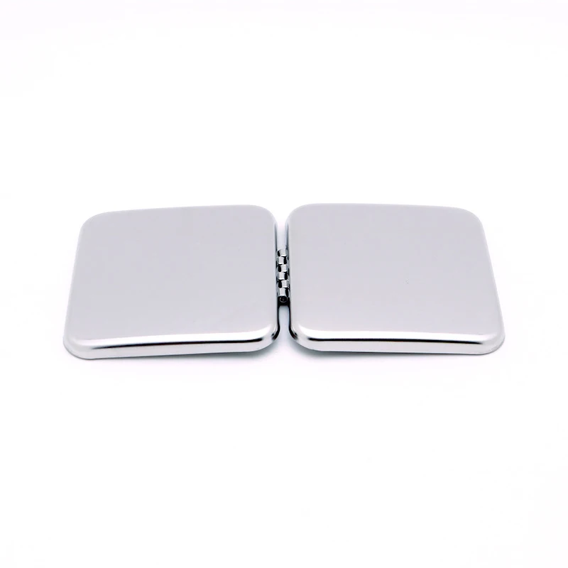 High quality Stainless Steel Folding Cosmetic Makeup Wholesale Mirror de poche  Personalized Pocket Mirror