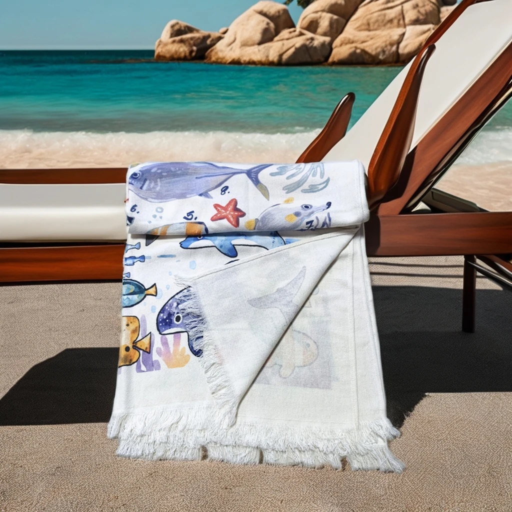 First Quality Authentic Turkish Beach Towel 100% Cotton Quick Dry High Absorbent Sand Free Beach Blanket