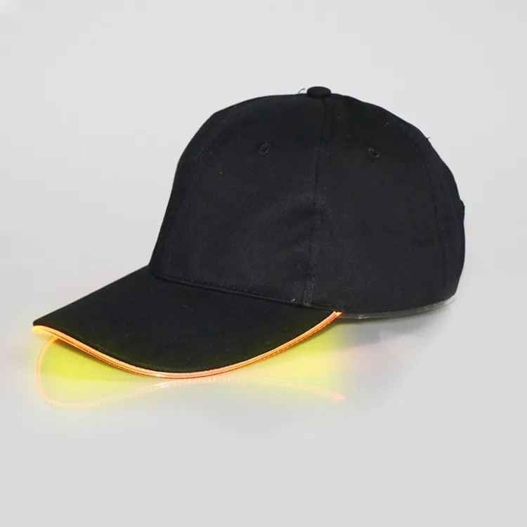 ALLCH New Hot Cotton Fashion Custom Logo RGB LED Holiday Baseball Cap Hat with Lights for Sports Promotional Party Club Luminous