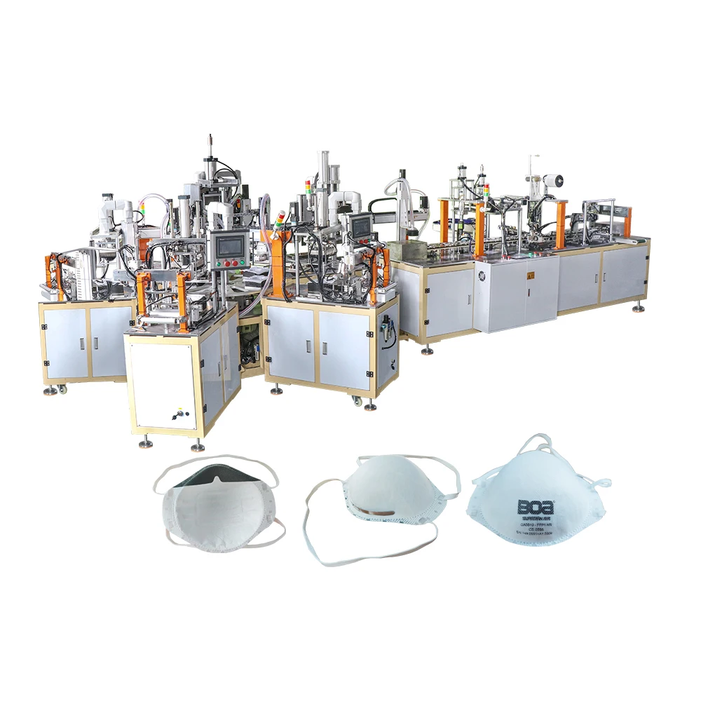 High-speed automatic surgical N95 cup medical mask making machine production line N95 face mask making machine