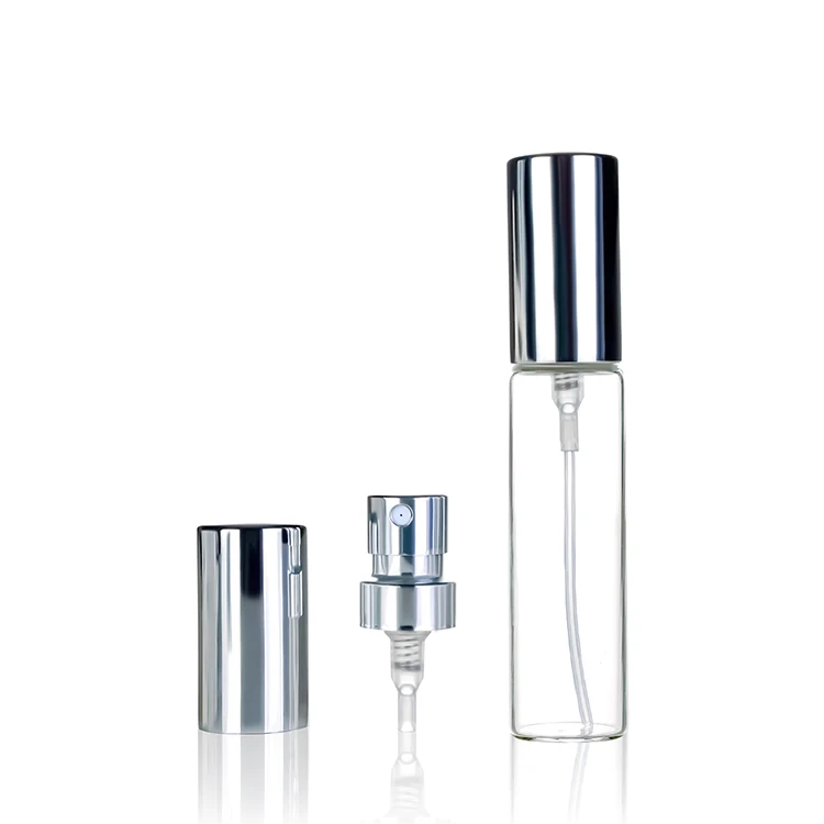 Бесплатный Образец Популярной прозрачной трубки 5 мл 10 мл 15 мл стеклянные пустые флаконы с распылителем тестер духов