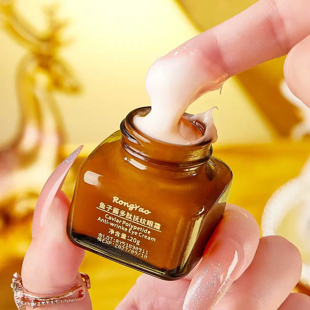 Caviar polypeptide anti wrinkle eye cream Face Cream and Lotion Dark Circles Wrinkle Remover Filming Anti Aging Eye Cream