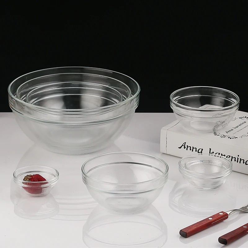 Home dinnerware round shape Candy Sugar Dessert pudding glass fruit bowl