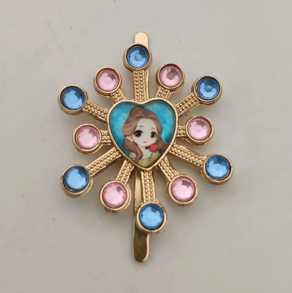 Princess picture  shoe buckle ornament buckle for lady flat shoes