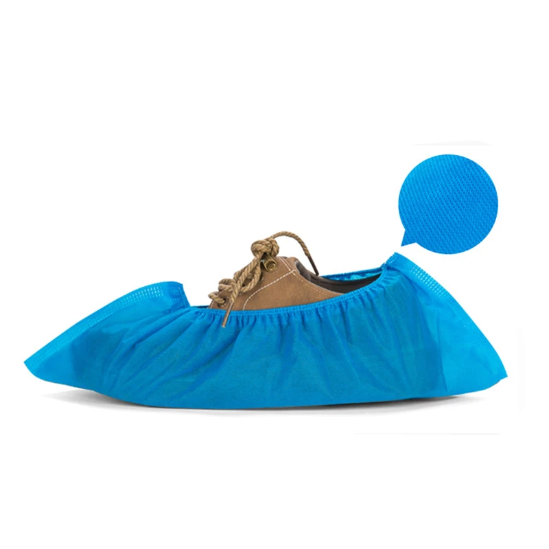 Хирургические Чехлы для обуви PE, водонепроницаемые одноразовые чехлы для обуви CPE, Заводская дешевая противоскользящая Пластиковая крышка для обуви