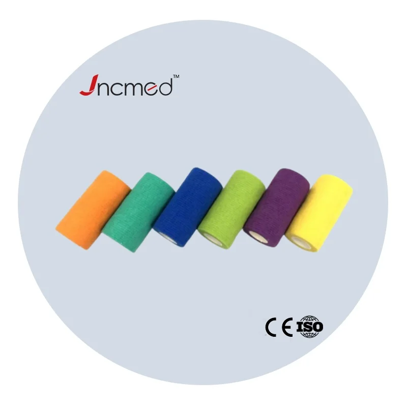 Self Adhesive Wrap Bandages Bulk Breathable Athletic Tape Self Adherent Cohesive Bandage Tape for Pets (Multicolored)