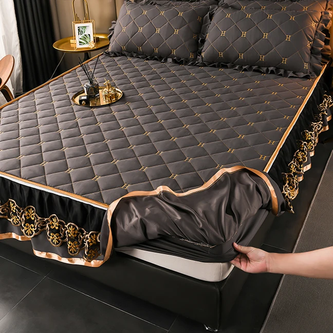 Anti-mite Thickened Fitted Waterproof Bed Cover Mattress Protectors Mattress Covers Protector