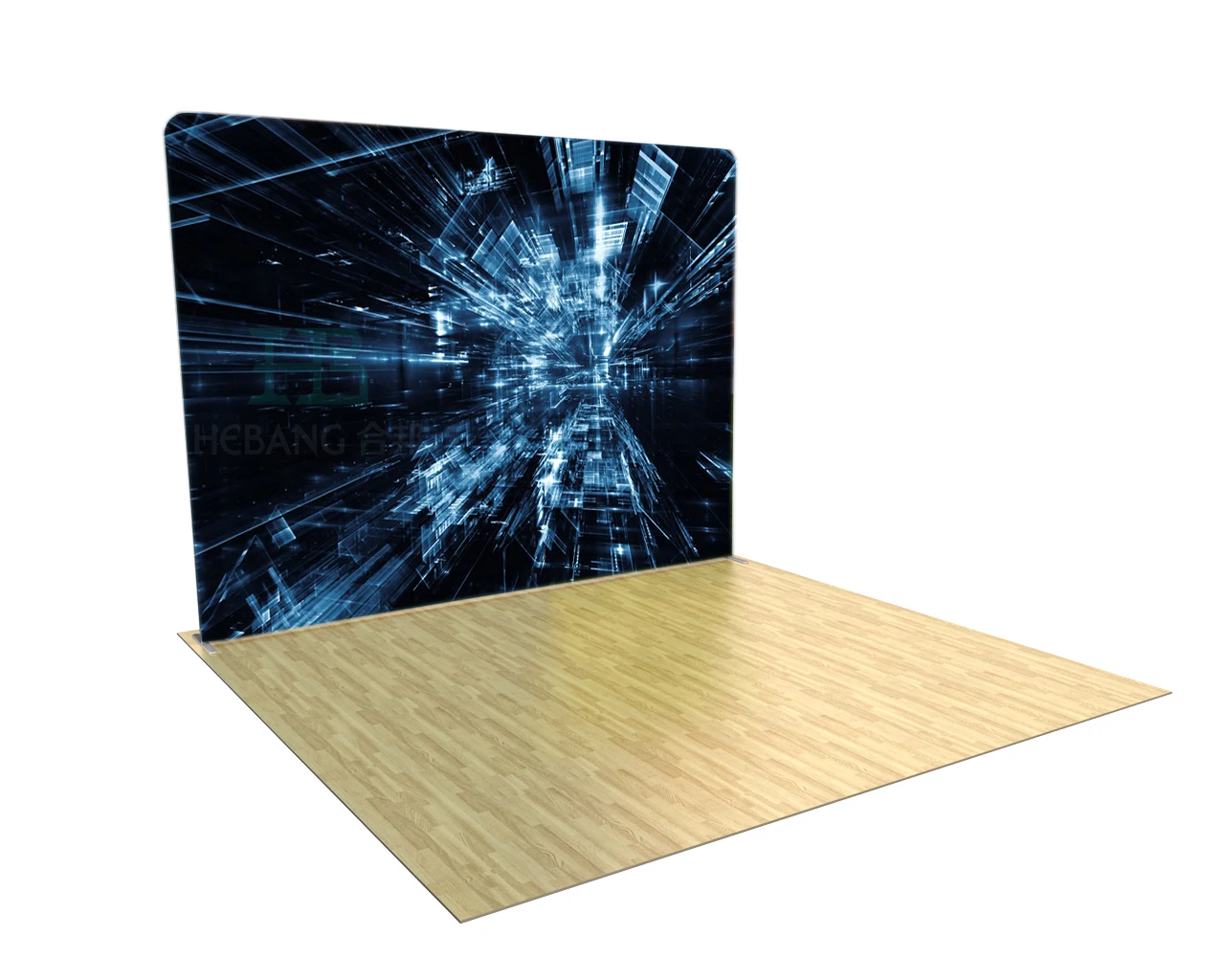 Backdrop Banner Tension Fabric 10X10 Trade Show Aluminium Exhibition Stall For Display