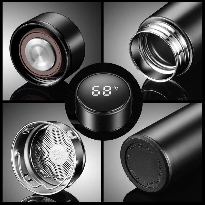 SI170 16oz Smart Thermos with Temperature display Stainless Steel Water Bottle with Custom Logo