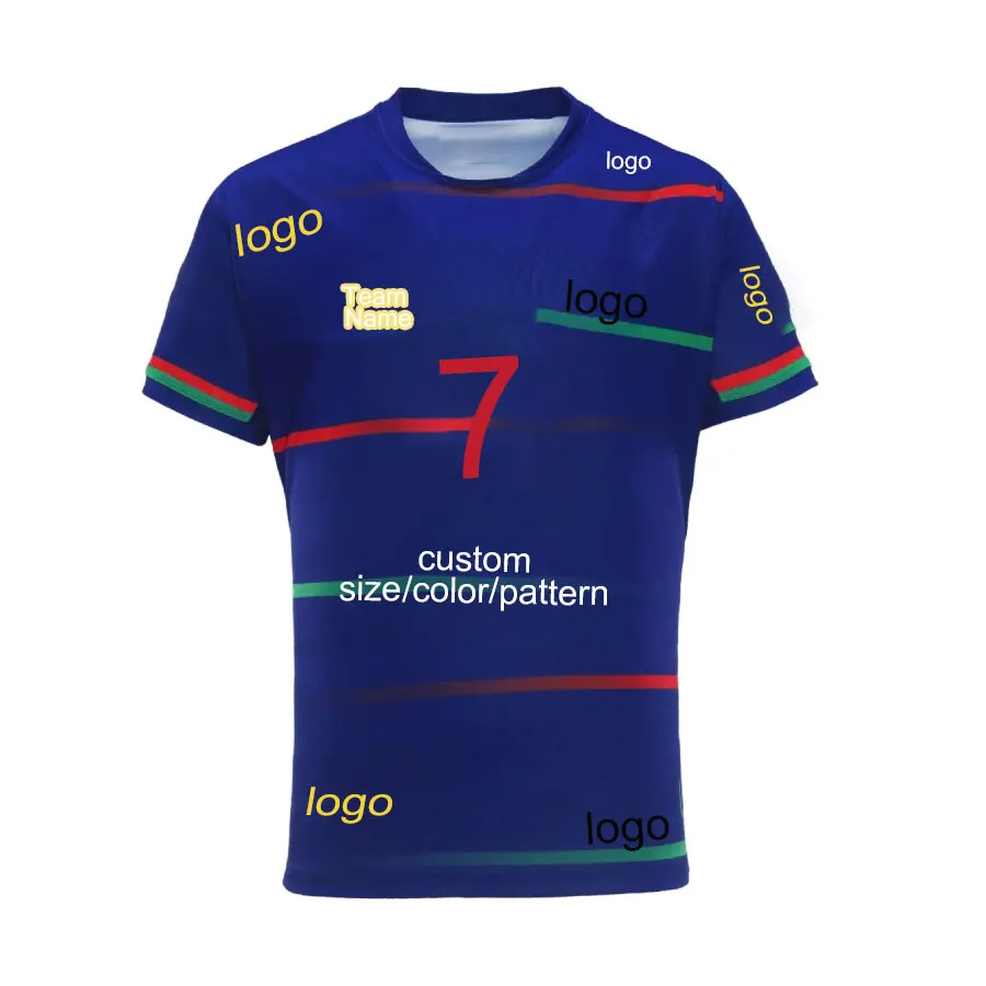 OEM soccer jersey 23-24 no brand football uniform heat transfer name and number big size set soccer jersey