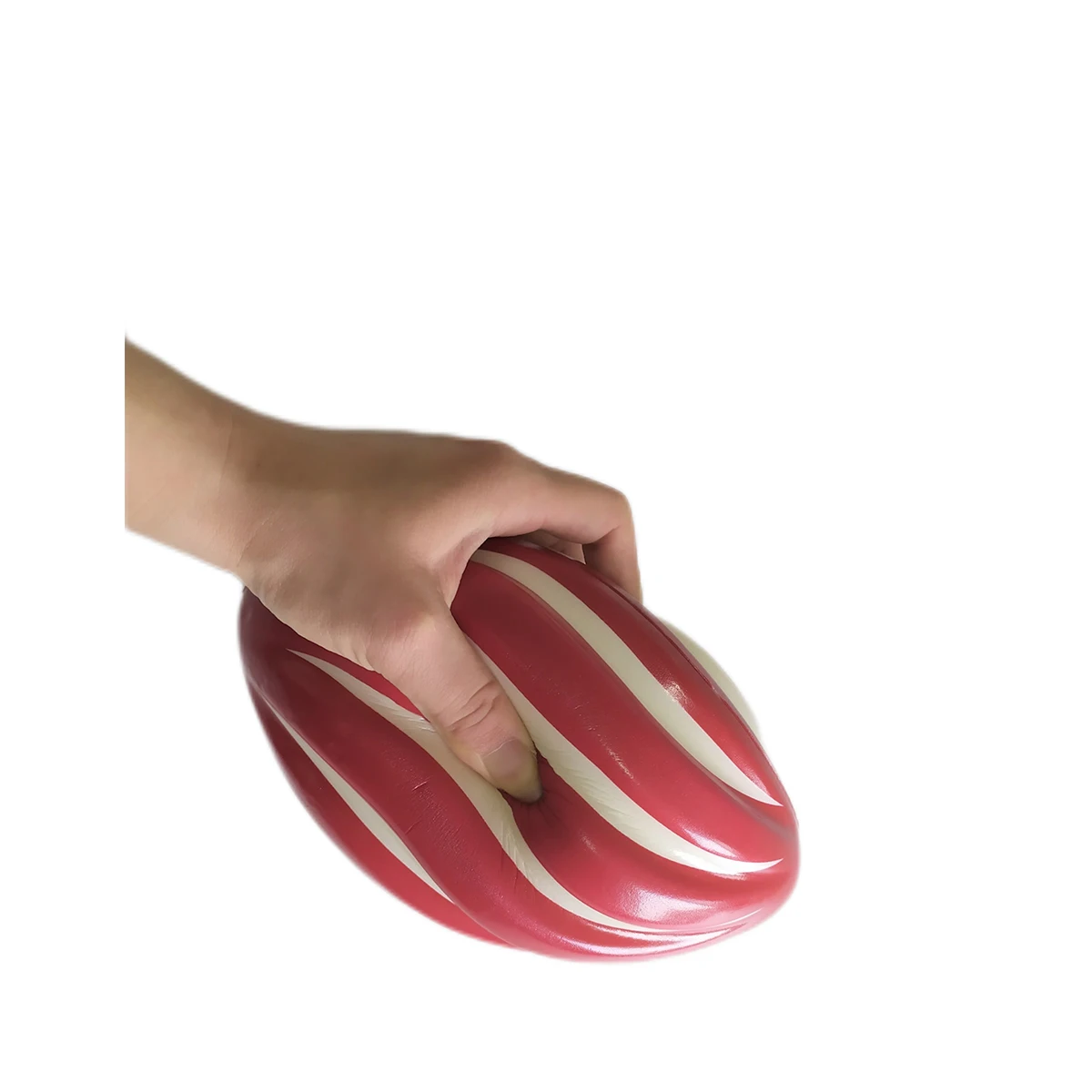 Factory wholesale PU foam American Football anti stress squeeze toys sports ball for kids Spiral swirl Football stress reliever