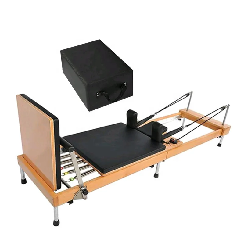2020 Factory new foldable reformer wood pilates reformer equipment pilates