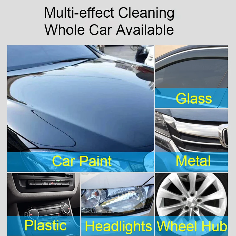 Factory OEM 500ml Waterless Car Wash Spray Cleaner Touchless No Rinse Car Wash Shampoo No Water Needed Easily Clean Safe for Car