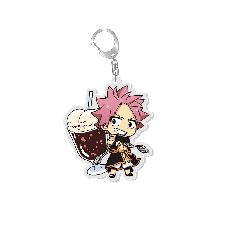 FAIRY TAIL Нацу Dragneel конец счастливый брелок для ключей костюмированной вечеринки акриловая подвеска Рождественский подарок опора
