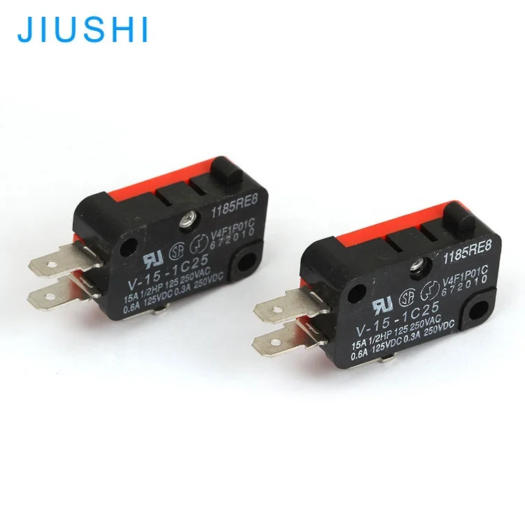 V-15-1C25 3 pins 15a 250v micro switch momentary limit switch 1NO 1NC