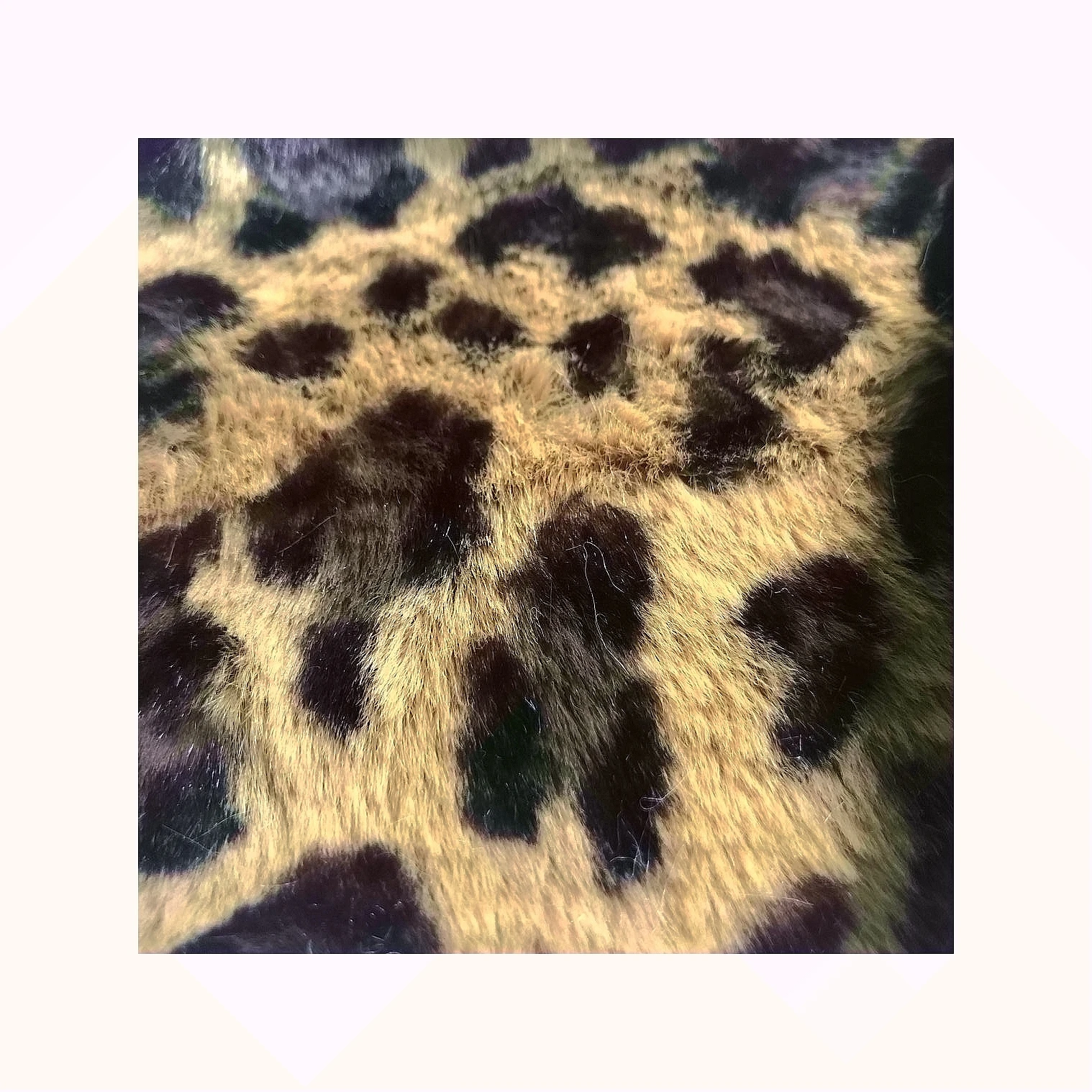 POLYESTER MADE SUPER SOFT LEOPARD FUR FABRIC