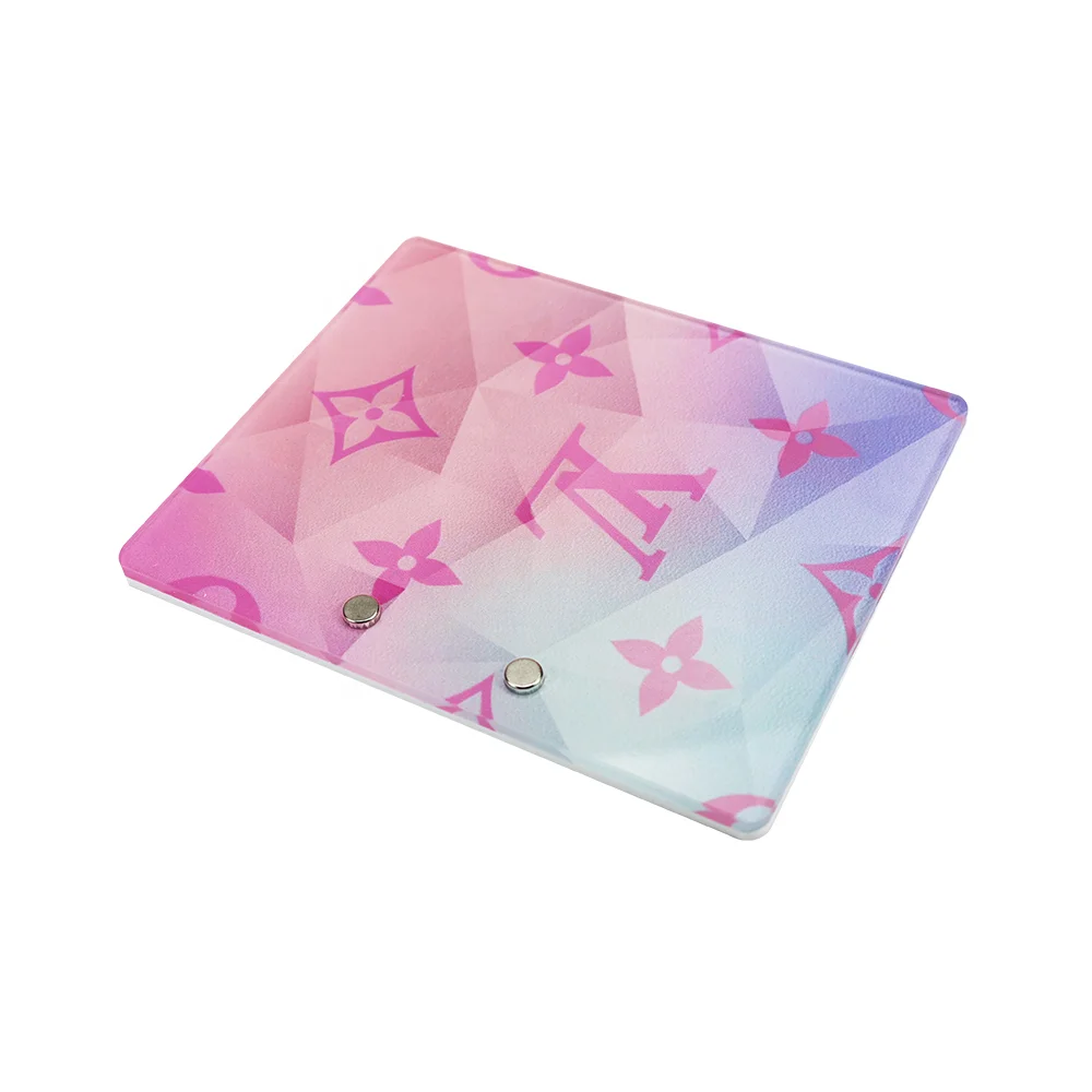 2024 Factory supplier Private label custom acrylic lash tile organizer magnetic board tiles purple lash tiles