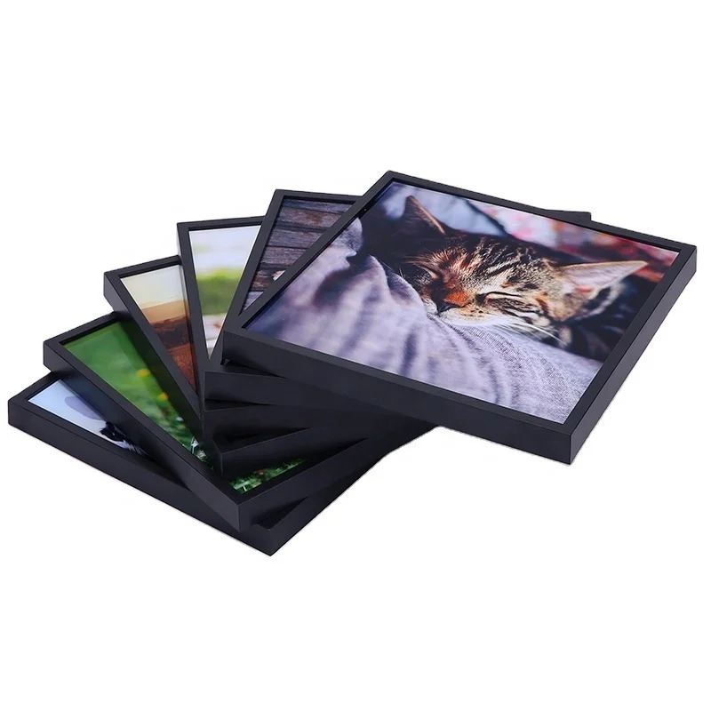 Wholesale Cheap 8x8 Black Light Personalized Pet Picture Photo Frames