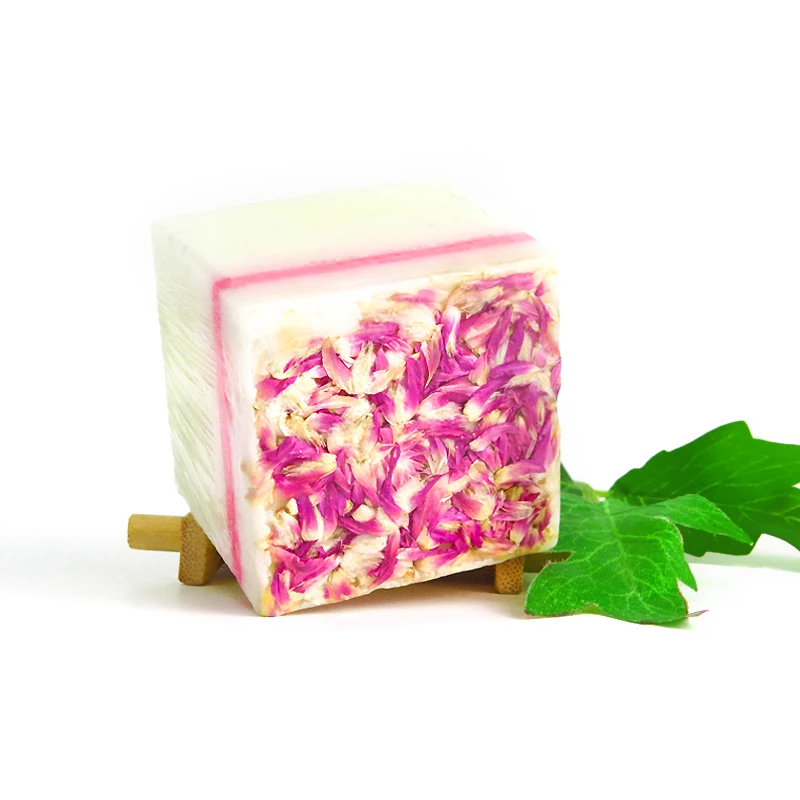Skin Whitening  Organic Soap Natural Lavender Rose Bath Dry Flower Soap Mixed Handmade Soap