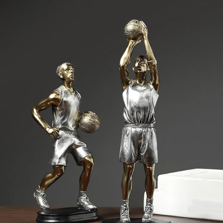 Basketball Player Sports Trophies Handicraft Resin Decoration Player Medal Custom Trophy