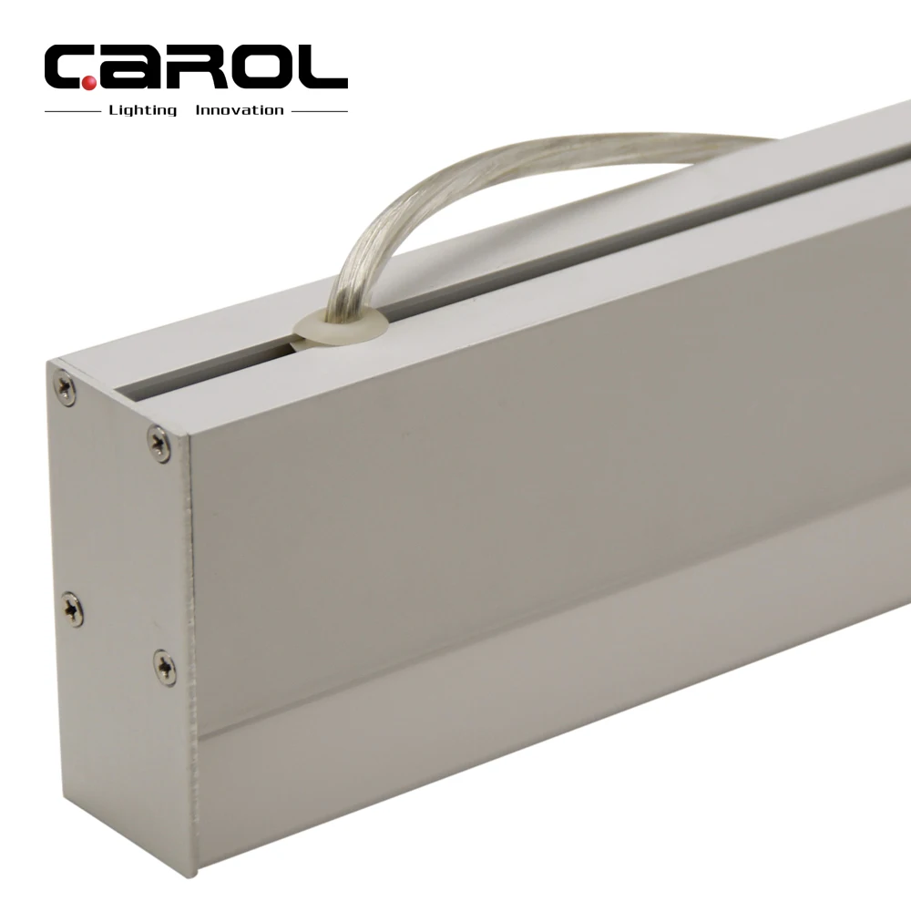 Aluminum office meeting room suspension pendant led linear lighting fixture surface mounted 4ft led linear office light system