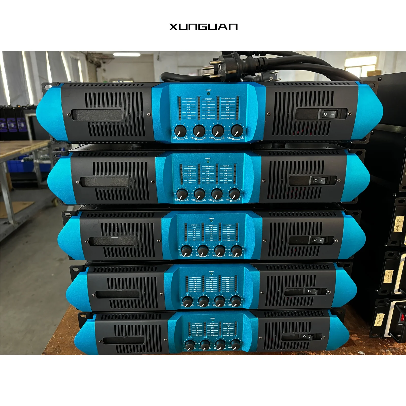 P4800A Best Selling 4 Channel 2U Live Power Amplifier Professional 4CH*850W 8ohms with Good Quality