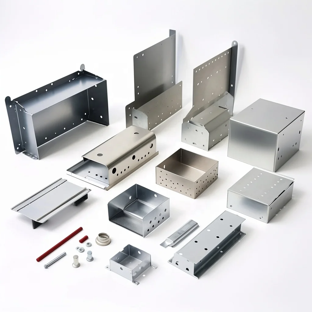 Custom brushed panel Sheet Metal Stamping stainless steel stardent brackets box Sheet fabrication enclosure
