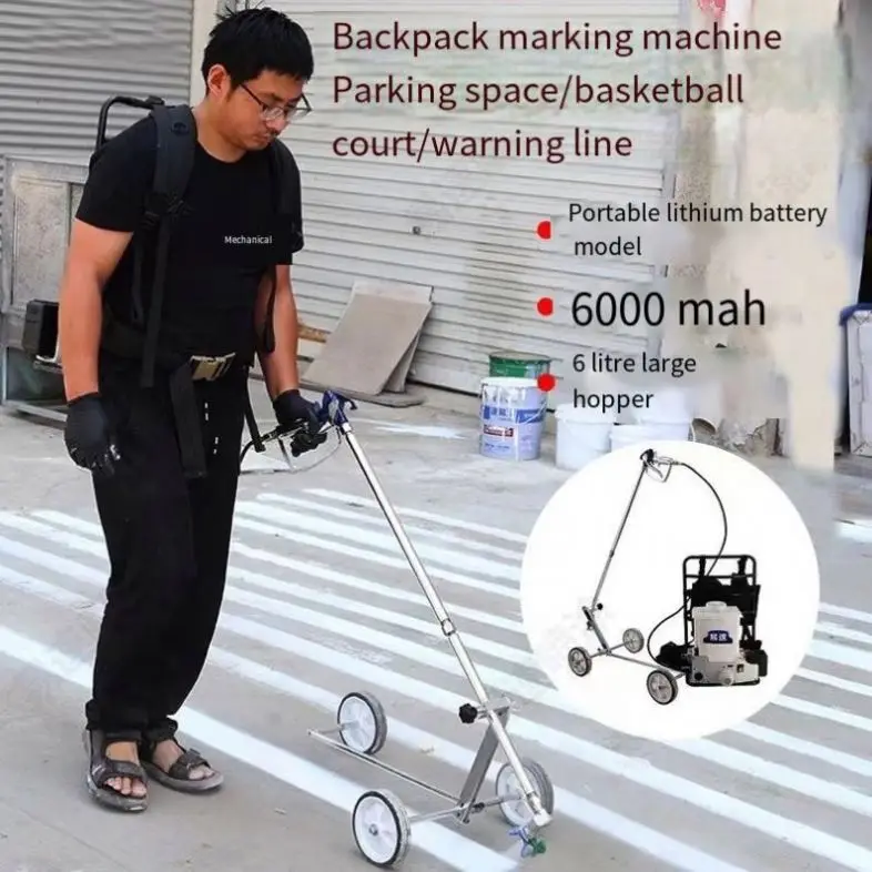 Road marking machine line compare Highway painting thermoplastic road marking paint machine