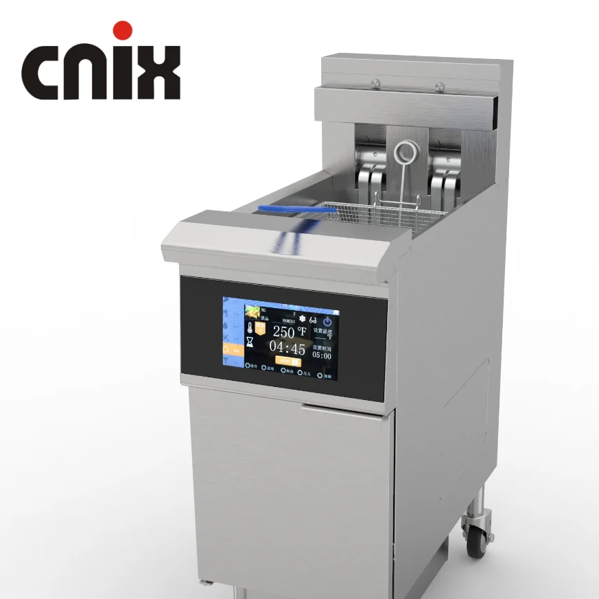 Deep Fryer Oil Filter Machine OFE-126L Potato Chips Fryer Machine Open Deep Fryer