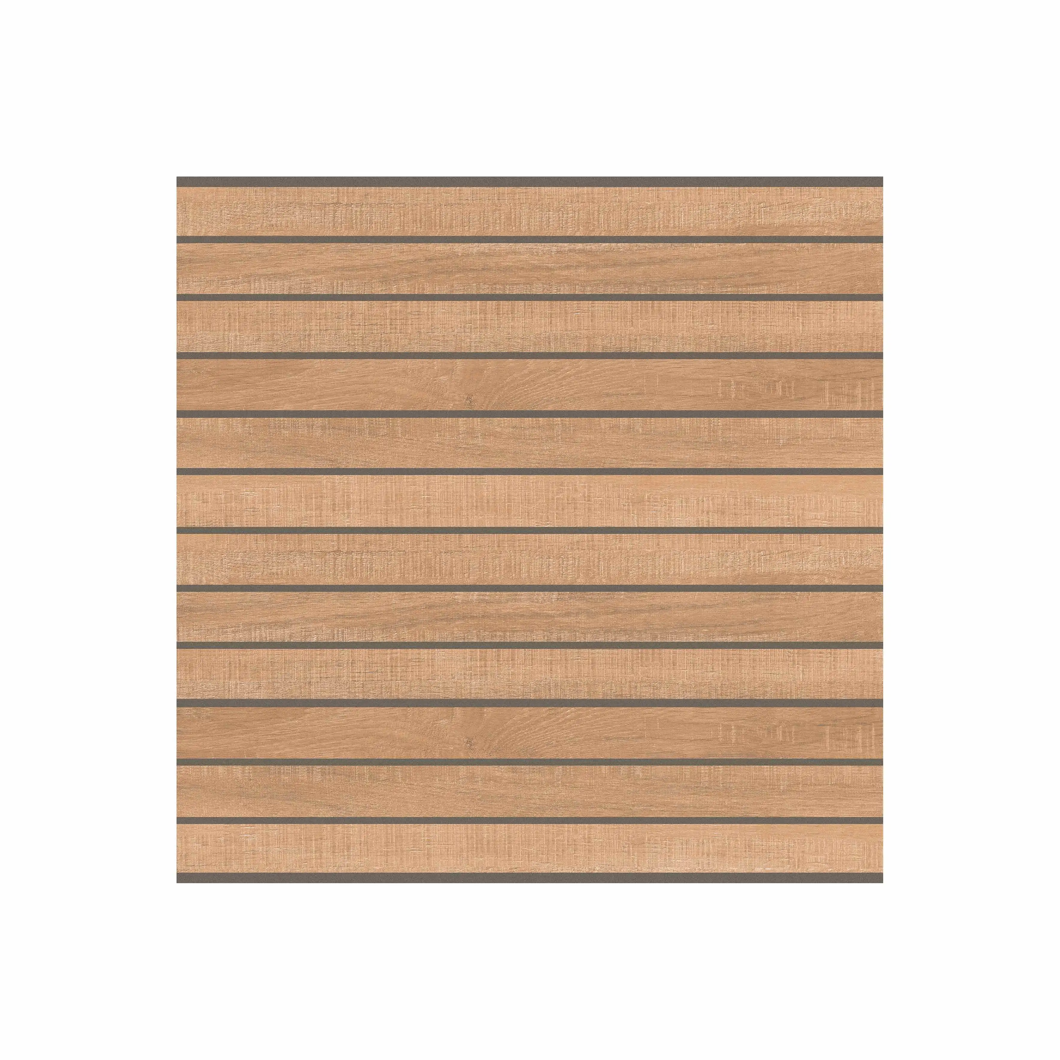 All-ceramic Matte Brick 600*600 Antique Wood Brick Puzzle Bedroom Study Restaurant Fast Drink Shop Floor Tilearchaized Tiles
