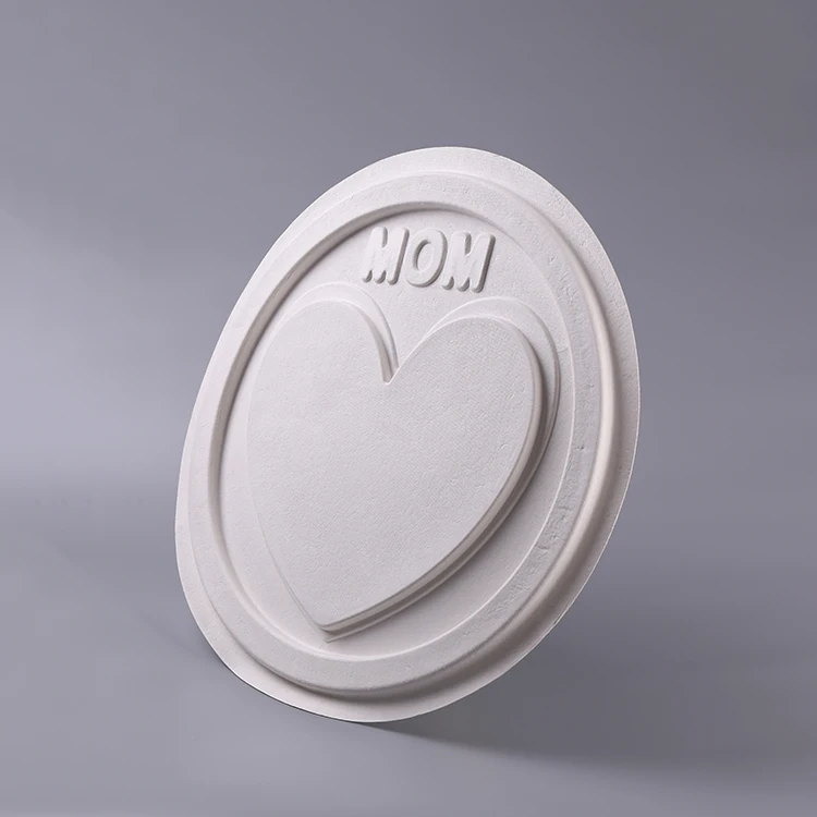 
Custom Sugarcane Bagasse Pulp Molded Wall Clock Decoration Clock Children DIY clock 