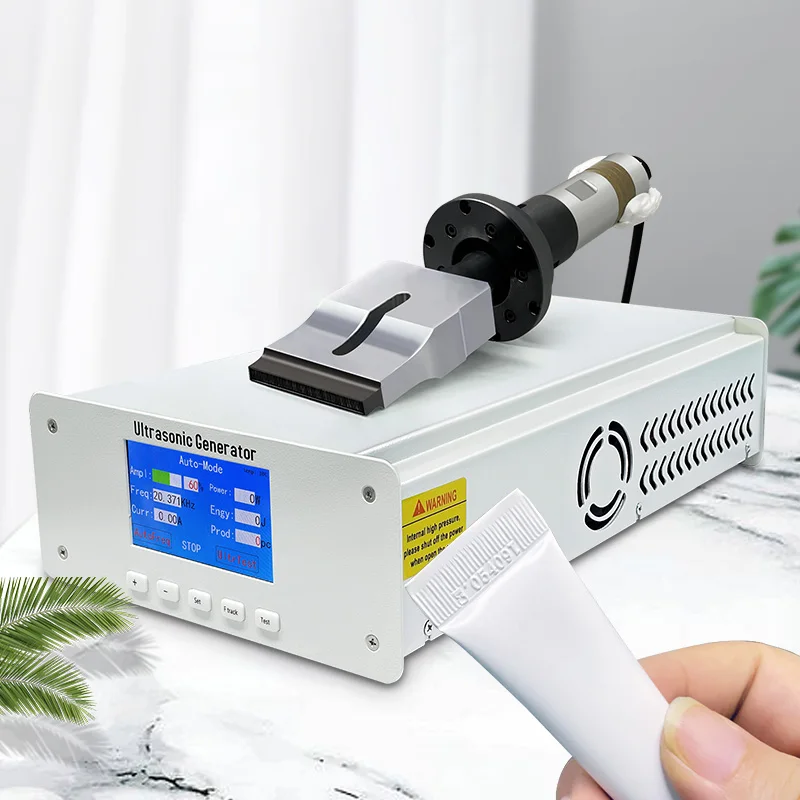 Cream Cosmetic And Toothpaste Tube Tube Tail Sealer Plastic Ultrasonic Welding System Sealing Machine