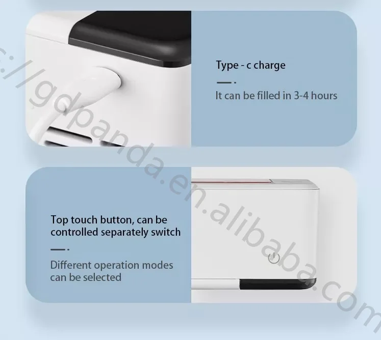 Slide cover open desig Wholesale Portable Uva Uvc Electric Toothbrush Sterilizer With Fan Mini Gift Toothbrush Sterilization Box