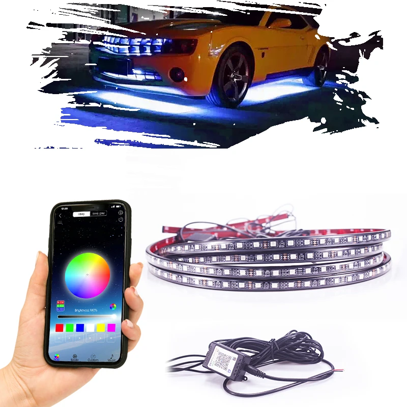 Light decor Colorful  RGB decorative chassis light Car led light