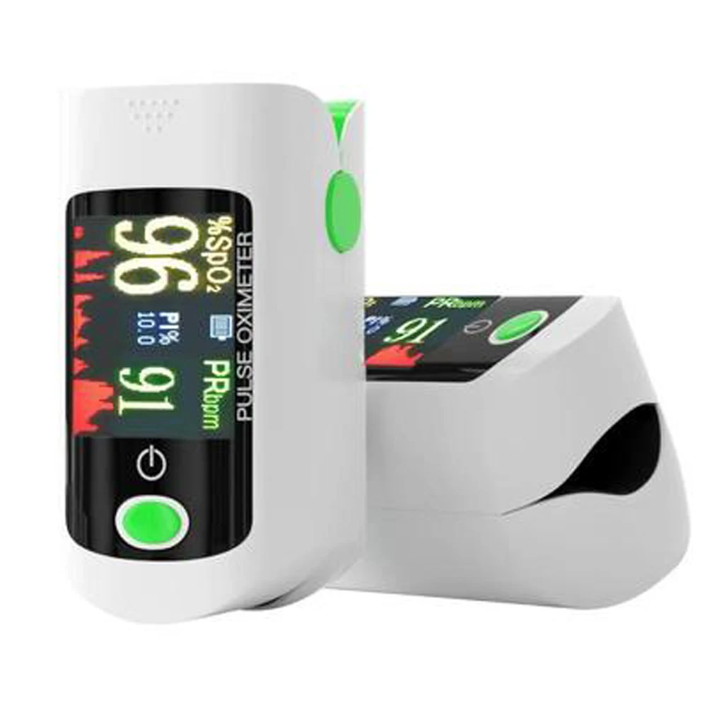 
X1805 Household Four-color Screen Blood Oxygen Monitor Fingertip Oximetry Heart Rate Spo2 PR Saturation Meter 