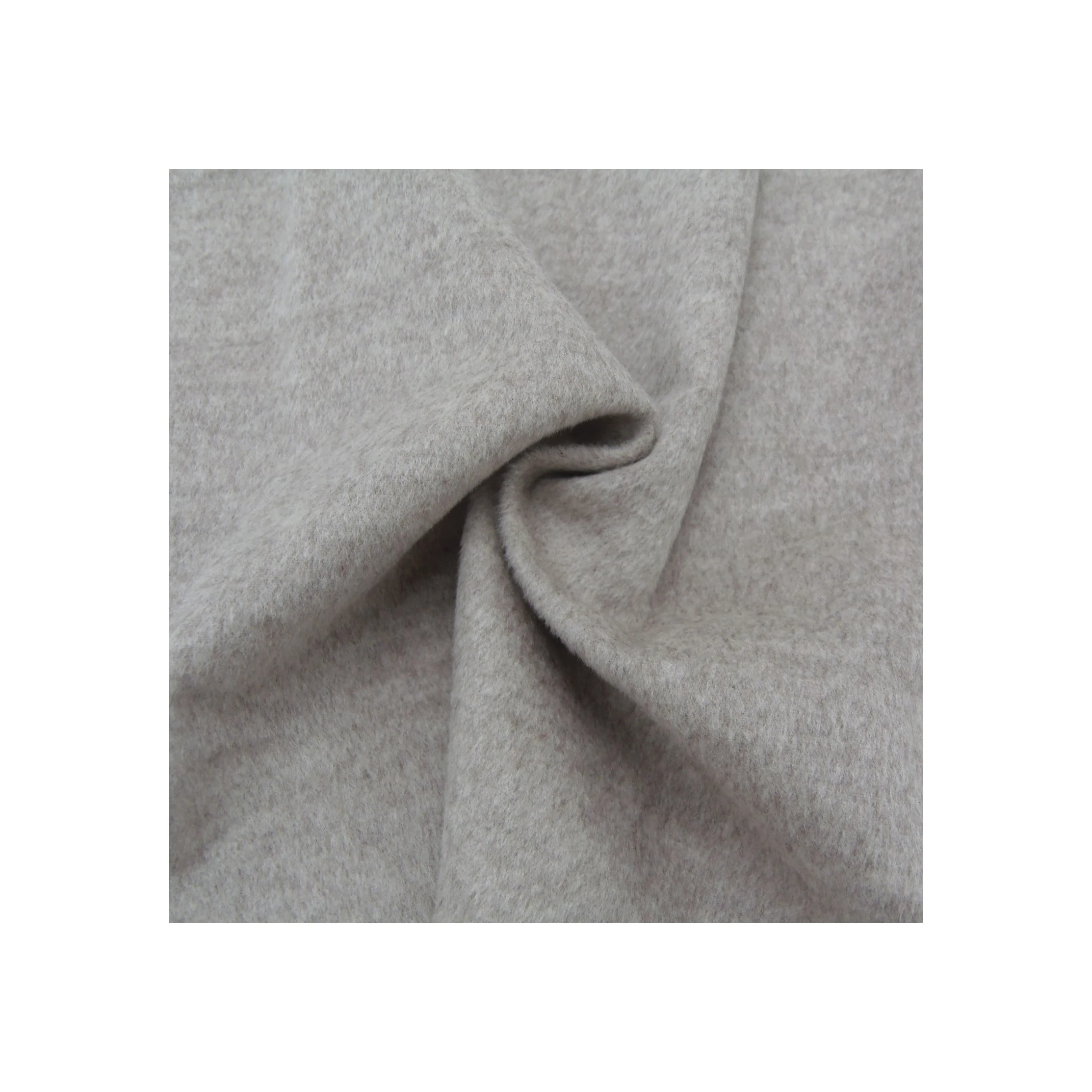 one side silk wool Tabric light weight cut velvet woven fleece overcoat textile for overcoat