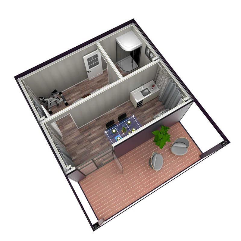 Expandable 20ft High Ceiling Cladding Kitchen 40ft Houses Poland Expendable 2 Bedroom Building Tiny Home Prefab Container House