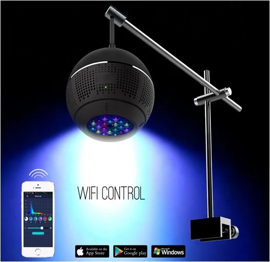 Aqua LED Marine Reef Lighting with WiFi Control Full Spectrum 80W LED Aquarium Light